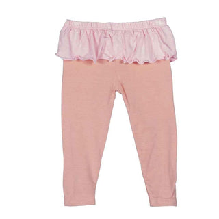 Solid Bamboo Skirted Leggings, Blush with Lotus Baby & Toddler Bottoms