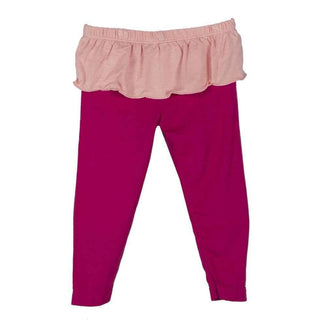 Solid Bamboo Skirted Leggings, Rhododendron with Blush Baby & Toddler Bottoms