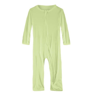 Solid Bamboo Coverall with Zipper - Field Green (SP21) Baby & Toddler Sleepwear