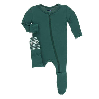 Solid Footie with Zipper - Ivy Baby & Toddler Sleepwear