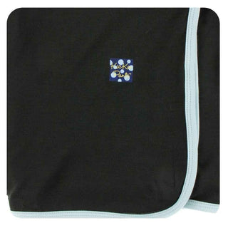 Solid Swaddling Blanket - Zebra with Spring Sky, One Size Swaddling Blankets