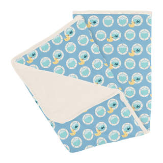 Bamboo Stroller Blanket - Seaside Blue Porthole Rubber DuckyKicKee PantsSize: One Size