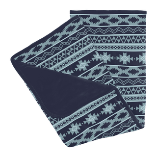 Bamboo Stroller Blanket - Peacoat Mayan PrintKicKee PantsSize: One Size