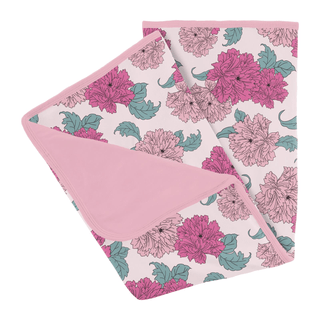 Bamboo Stroller Blanket - Shrinking Violet PeoniesKicKee PantsSize: One Size