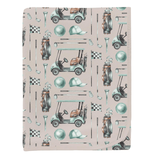 Bamboo Swaddling Blanket - Latte Golf KicKee Pants Size: One Size
