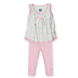 Girl's Bamboo Swing Tank Outfit Set, Aloe Sunshine Baby & Toddler Outfits
