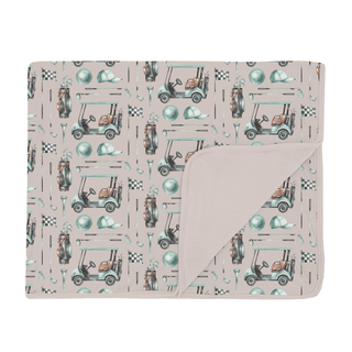 Bamboo Toddler Blanket - Latte Golf Swaddling & Receiving Blankets KicKee Pants Size: One Size