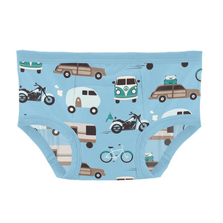 Kickee Pants Training Pants - Seaside Blue On the Way | Baby Riddle