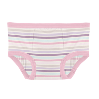 Bamboo Training Pants (Set of 2) - Ice Cream Stripe & Fresh Air Beach Day Potty Training KicKee Pants Size: 2T-3T