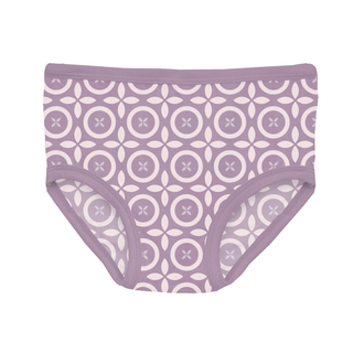 Bamboo Underwear - Lavender Flower Lattice KicKee Pants Size: 2T-3T