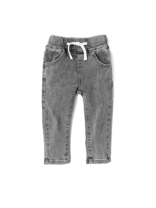 Kids Cotton Grey Wash Denim Jeans Little Bipsy Size: 18-24 Months