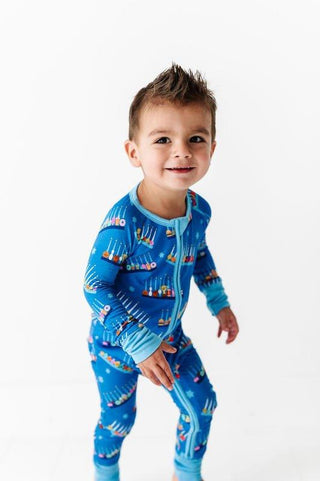 Bamboo Convertible Footie Romper - Menorah Baby & Toddler Sleepwear