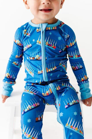 Bamboo Convertible Footie Romper - Menorah Baby & Toddler Sleepwear