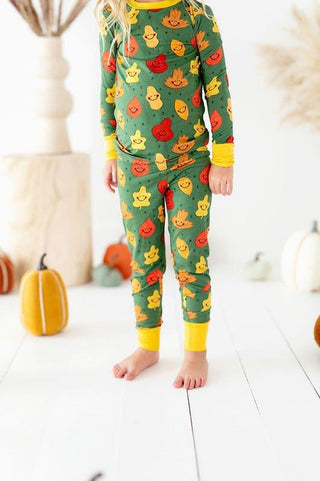 Bamboo Long Sleeve Pajama Set - Leaves Baby & Toddler Sleepwear