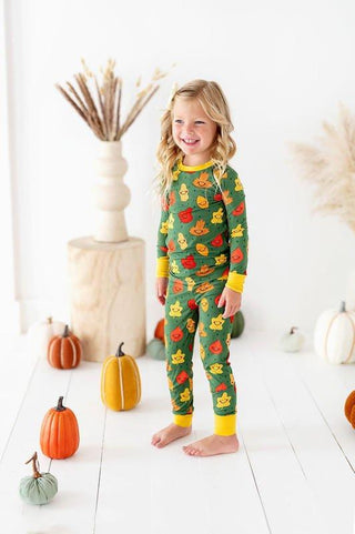 Bamboo Long Sleeve Pajama Set - Leaves Baby & Toddler Sleepwear