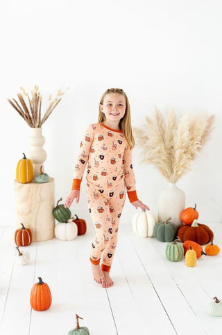 Bamboo Long Sleeve Pajama Set - Pumpkin Spice Baby & Toddler Sleepwear