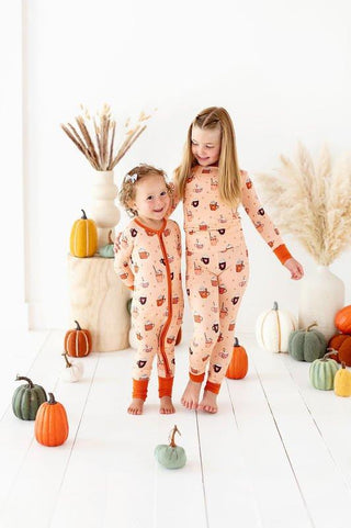Bamboo Long Sleeve Pajama Set - Pumpkin Spice Baby & Toddler Sleepwear