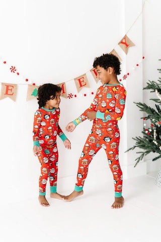 Bamboo Long Sleeve Pajama Set - Wake Me Up Before You Cocoa (Mugs) Baby & Toddler Sleepwear