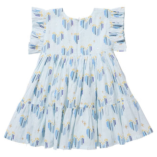 Cotton Kit Dress - Menorah Hearts
