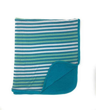 Bamboo Double Layered Swaddling Blanket - Cactus Stripe Swaddling Blankets