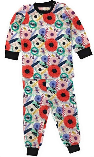 Bamboo Long Sleeve Girl's Pajama Set, Princess Poppy Baby & Toddler Sleepwear