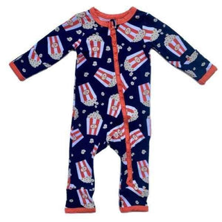 Bamboo Ruffle Coverall - Popcorn Baby & Toddler Sleepwear