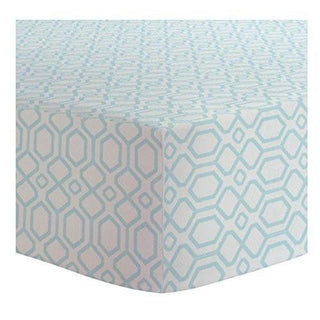Cotton Terry Changing Pad Cover, Octagon Turquoise - One Size Diapering