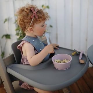 Silicone Suction Bowlsilicone tablewareMushieColor: Cambridge Blue