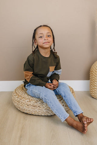 Ledger Jeans Olive + Scout Color: Black Size: 3-6M