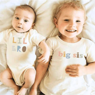 Graphic Bodysuit - Lil Sis, Desert Bloom bodysuits Finn + Emma Size: NB Color: Default