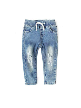 Light Wash Distressed Denim Jeans Little Bipsy Size: 18-24 Months