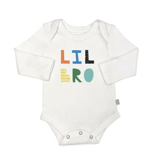 Long Sleeve Graphic Bodysuit - Lil Bro bodysuits Finn + Emma Color: Default Size: OS