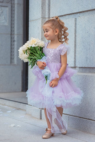 Lilac Fairy Twirl Dress Dresses Faeella Size: 2