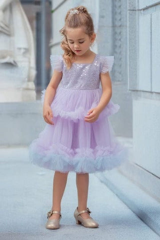 Lilac Fairy Twirl Dress Dresses Faeella Size: 2