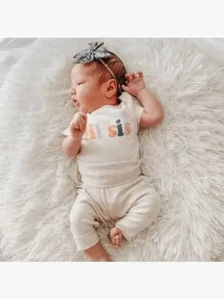 Graphic Bodysuit - Lil Sis, Desert Bloom bodysuits Finn + Emma Size: NB Color: Default