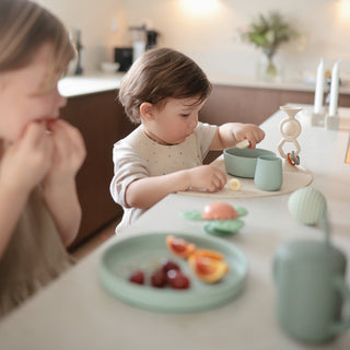 Silicone Toddler Starter Spoons 2-Packsilicone tablewareMushieColor: Tradewinds/Shifting Sand
