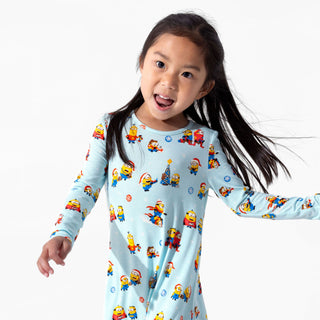 Bamboo Long Sleeve Dress - Merry Minions Bellabu Bear Size: 2T