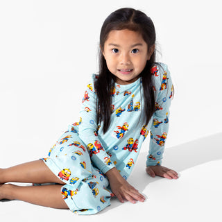 Bamboo Long Sleeve Dress - Merry Minions Bellabu Bear Size: 2T