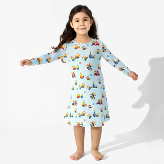 Bamboo Long Sleeve Dress - Merry Minions Bellabu Bear Size: 2T