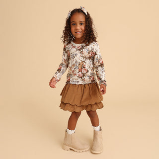 Long Sleeve Lettuce Edge T-Shirt - Dauphine (Floral)