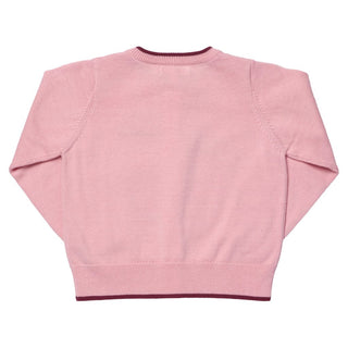 Cotton Long Sleeve Maude Sweater - Crisp Apple