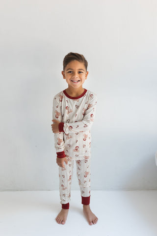 Bamboo Long Sleeve Pajama Set - Bear-y Merry In My Jammers Size: 3T