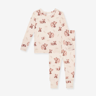 Bamboo Long Sleeve Pajama Set - Bernard (Bear) Posh Peanut Size: 2T