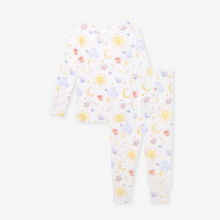 Bamboo Long Sleeve Pajama Set - Braxton (Space) Posh Peanut Size: 3T-4T