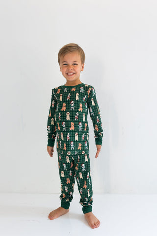 Bamboo Long Sleeve Pajama Set - Christmas Pups In My Jammers Size: 3T