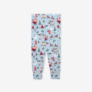 Bamboo Long Sleeve Pajama Set - Christmasville Posh Peanut Size: 2T