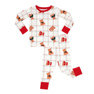 Bamboo Long Sleeve Pajama Set - Cozy Christmas Bears