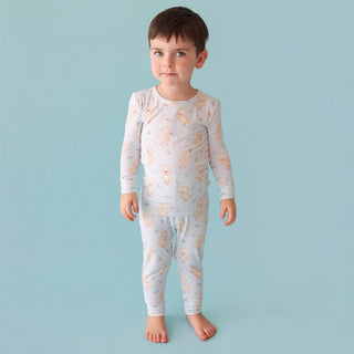 Bamboo Long Sleeve Pajama Set - Edwin (Chicks) Posh Peanut Size: 3T-4T