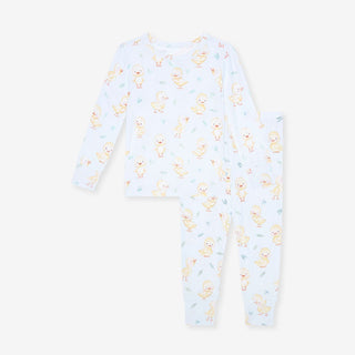 Bamboo Long Sleeve Pajama Set - Edwin (Chicks) Posh Peanut Size: 3T-4T