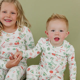Long Sleeve Pajama Set - Elf Copper Pearl Size: 12 Months